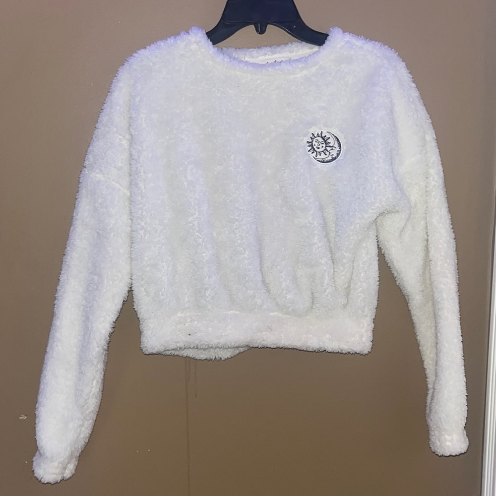 Fuzzy moon and sun sweatshirt